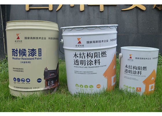 China 0.3mm Halogen-freie sichere flammhemmende Sprühfarbe für das hölzerne Bauholz anschwellend fournisseur